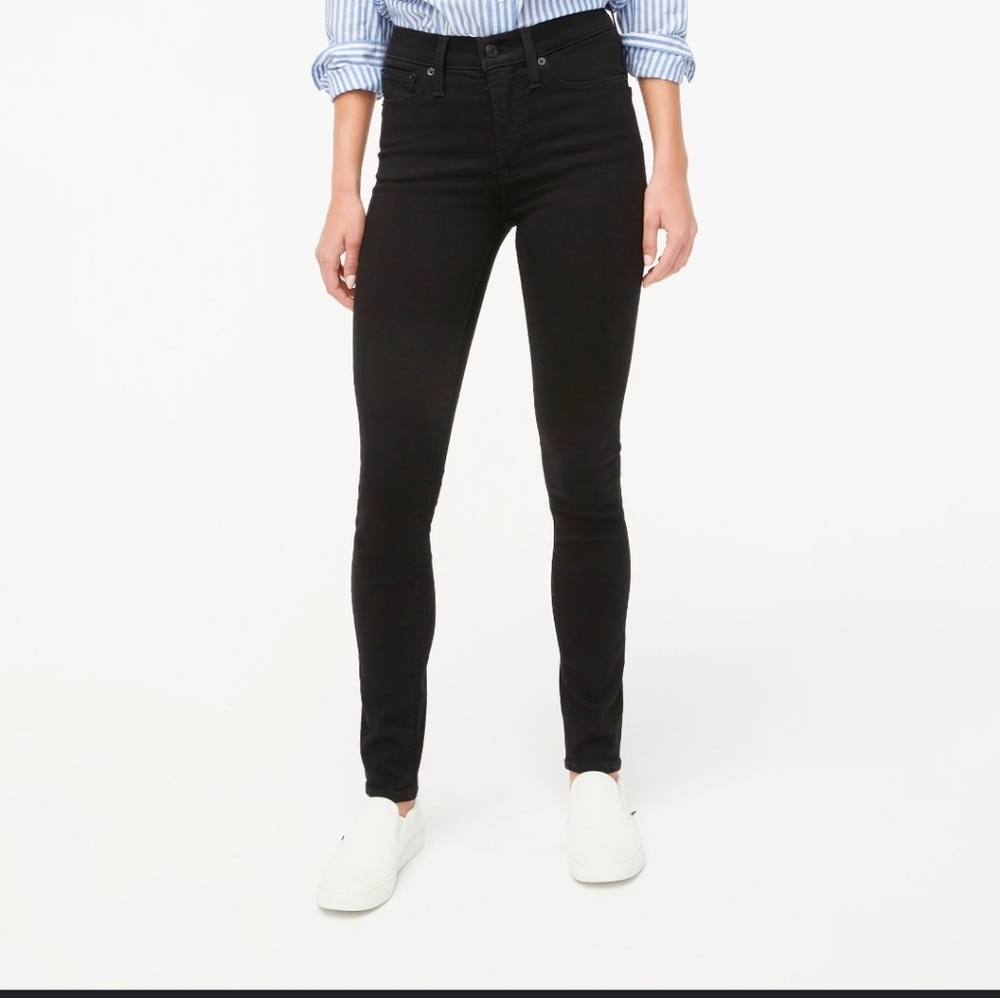 J. Crew Black Stretch High Rise Skinny Jeans 24